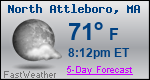 Weather Forecast for North Attleboro, MA