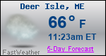 Weather Forecast for Deer Isle, ME