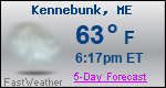 Weather Forecast for Kennebunk, ME