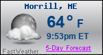 Weather Forecast for Morrill, ME