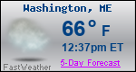 Weather Forecast for Washington, ME