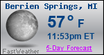 Weather Forecast for Berrien Springs, MI