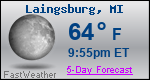 Weather Forecast for Laingsburg, MI