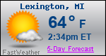 Weather Forecast for Lexington, MI