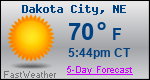 Weather Forecast for Dakota City, NE