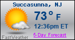 Weather Forecast for Succasunna, NJ