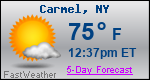 Weather Forecast for Carmel, NY