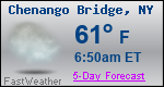 Weather Forecast for Chenango Bridge, NY