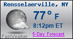 Weather Forecast for Rensselaerville, NY