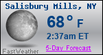 Weather Forecast for Salisbury Mills, NY