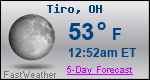 Weather Forecast for Tiro, OH