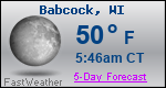 Weather Forecast for Babcock, WI