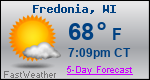 Weather Forecast for Fredonia, WI