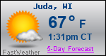 Weather Forecast for Juda, WI