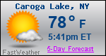 Weather Forecast for Caroga Lake, NY