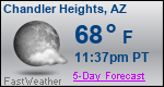 Weather Forecast for Chandler Heights, AZ