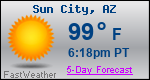 Weather Forecast for Sun City, AZ