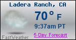 Weather Forecast for Ladera Ranch, CA