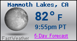 Weather Forecast for Mammoth Lakes, CA