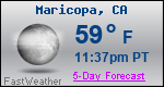 Weather Forecast for Maricopa, CA