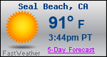 Weather Forecast for Seal Beach, CA