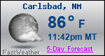 Weather Forecast for Carlsbad, NM