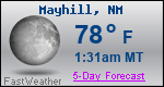 Weather Forecast for Mayhill, NM