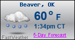 Weather Forecast for Beaver, OK