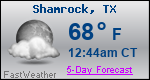 Weather Forecast for Shamrock, TX