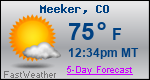 Weather Forecast for Meeker, CO