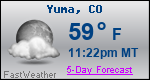 Weather Forecast for Yuma, CO