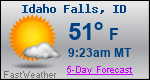 Weather Forecast for Idaho Falls, ID