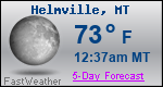 Weather Forecast for Helmville, MT