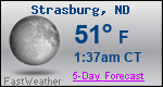 Weather Forecast for Strasburg, ND