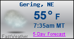 Weather Forecast for Gering, NE