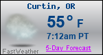 Weather Forecast for Curtin, OR