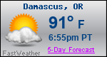 Weather Forecast for Damascus, OR