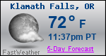 Weather Forecast for Klamath Falls, OR