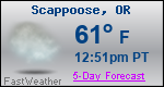 Weather Forecast for Scappoose, OR