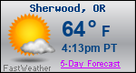Weather Forecast for Sherwood, OR