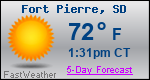 Weather Forecast for Fort Pierre, SD