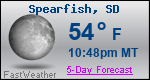 Weather Forecast for Spearfish, SD
