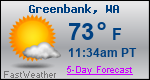 Weather Forecast for Greenbank, WA