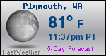 Weather Forecast for Plymouth, WA