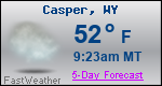 Weather Forecast for Casper, WY