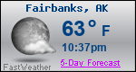 Weather Forecast for Fairbanks, AK