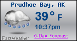Weather Forecast for Prudhoe Bay, AK