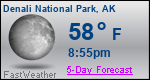 Weather Forecast for Denali National Park, AK