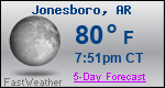 Weather Forecast for Jonesboro, AR