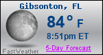 Weather Forecast for Gibsonton, FL